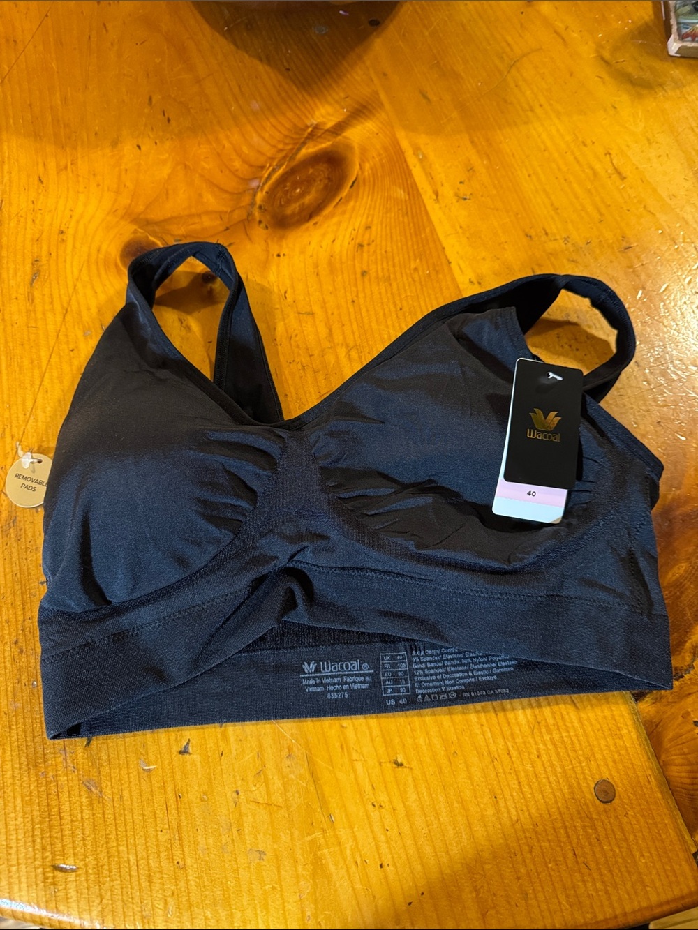 Wacoal Black Wireless Seamless Comfort Bra